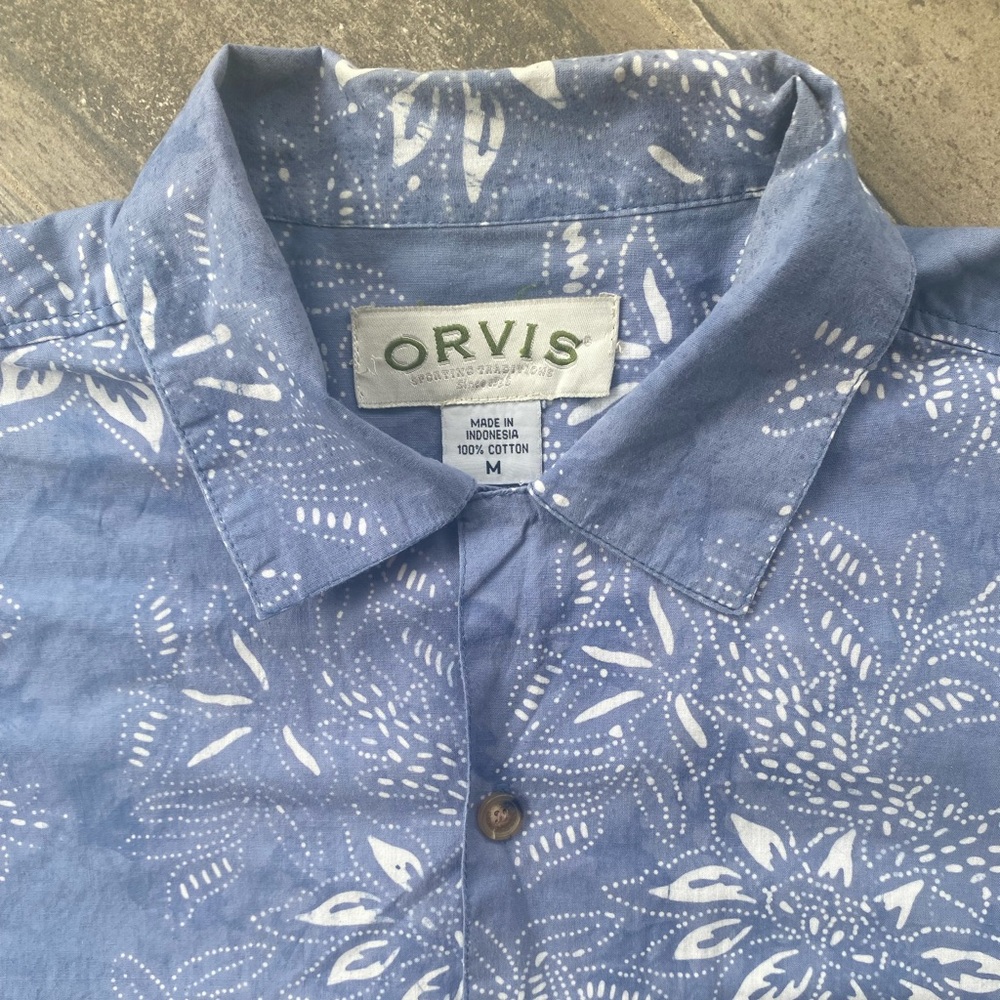 Orvis Mens short sleeve button up (M)